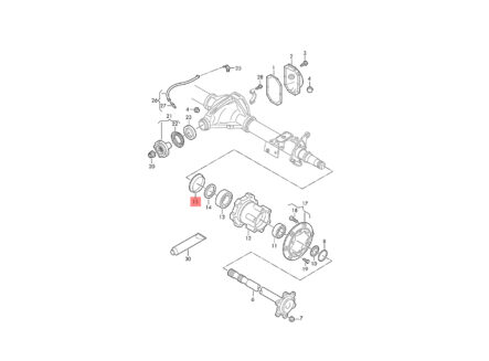 Кольцо ABS, ротор датчика числа оборотов Volkswagen Crafter 2 2016- спарка VAG
